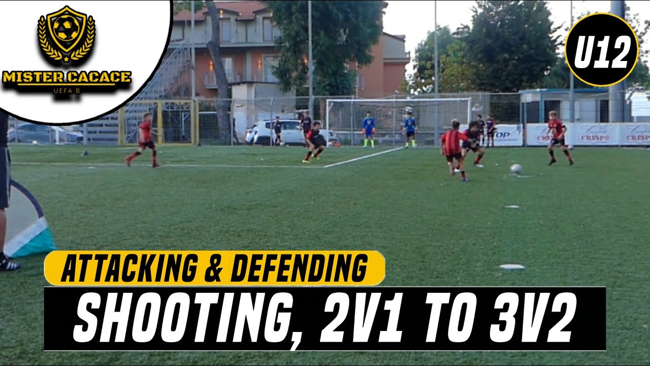 СТРЕЛЬБА И БОИ 2v1 ДО 3v2 | Упражнения по атаке и защите | U12+
