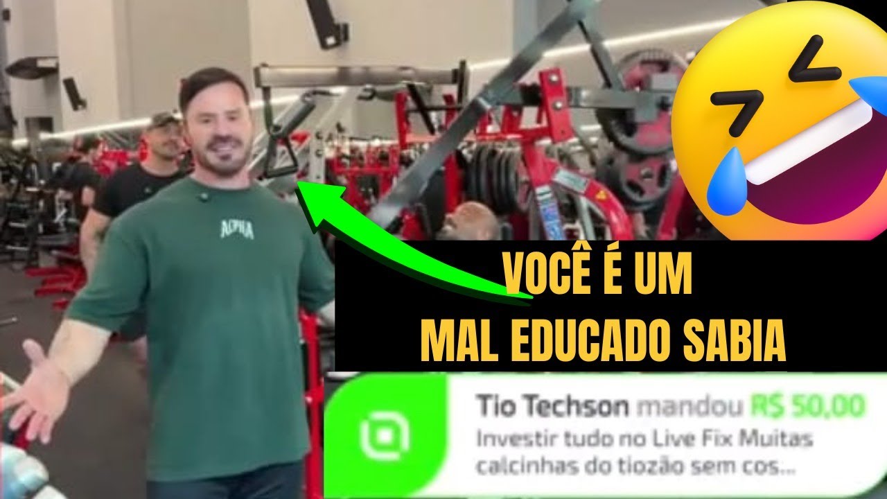 🤣CARIANI RESPONDENDO A LIVE PIX DO TIO TECHSON #renatocariani #academia #zueira