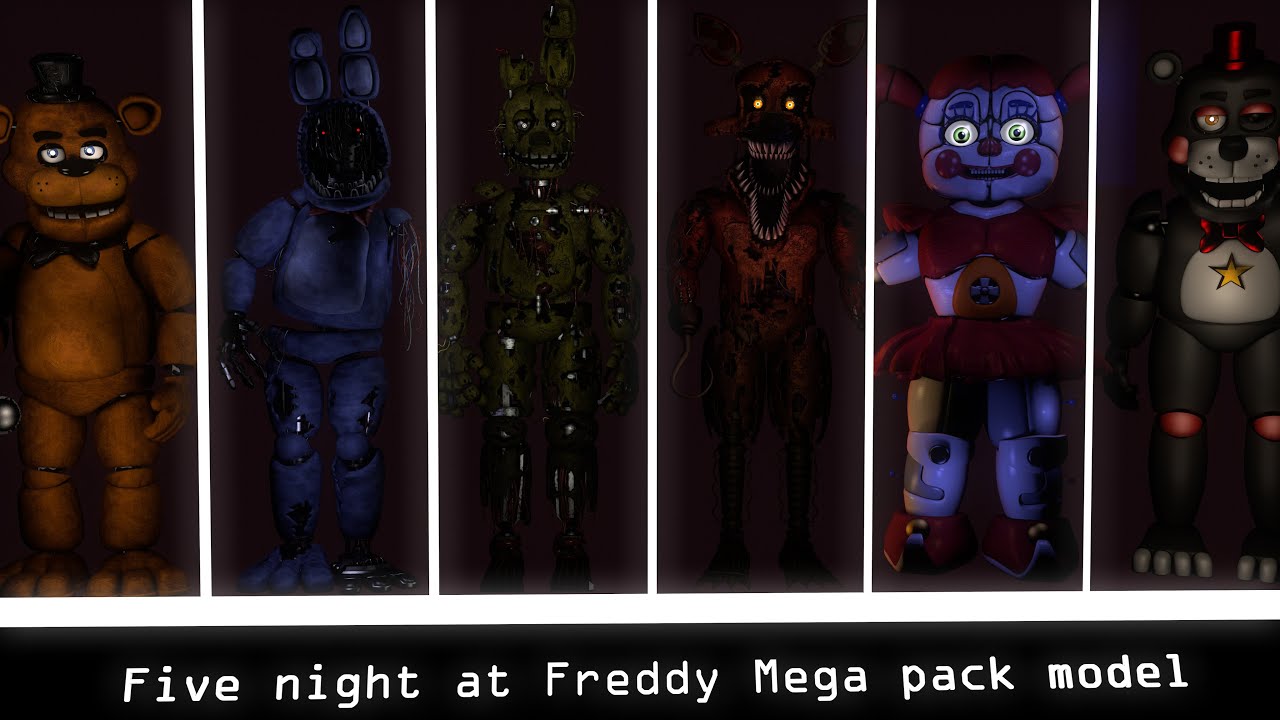 [C4D FNAF] Five night at Freddy Mega Pack + all pictures on your desktop