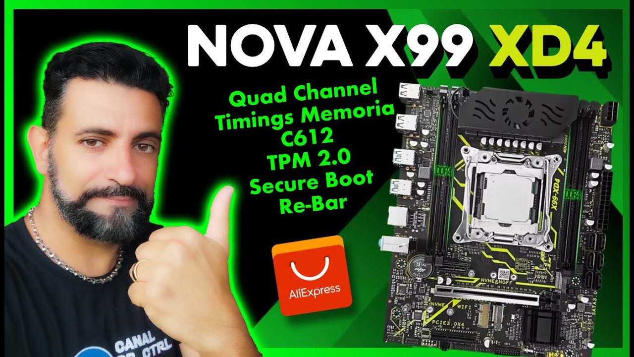 NOVA X99 JieShuo XD4 - Bios COMPLETA, Quad Channel e muito mais !!