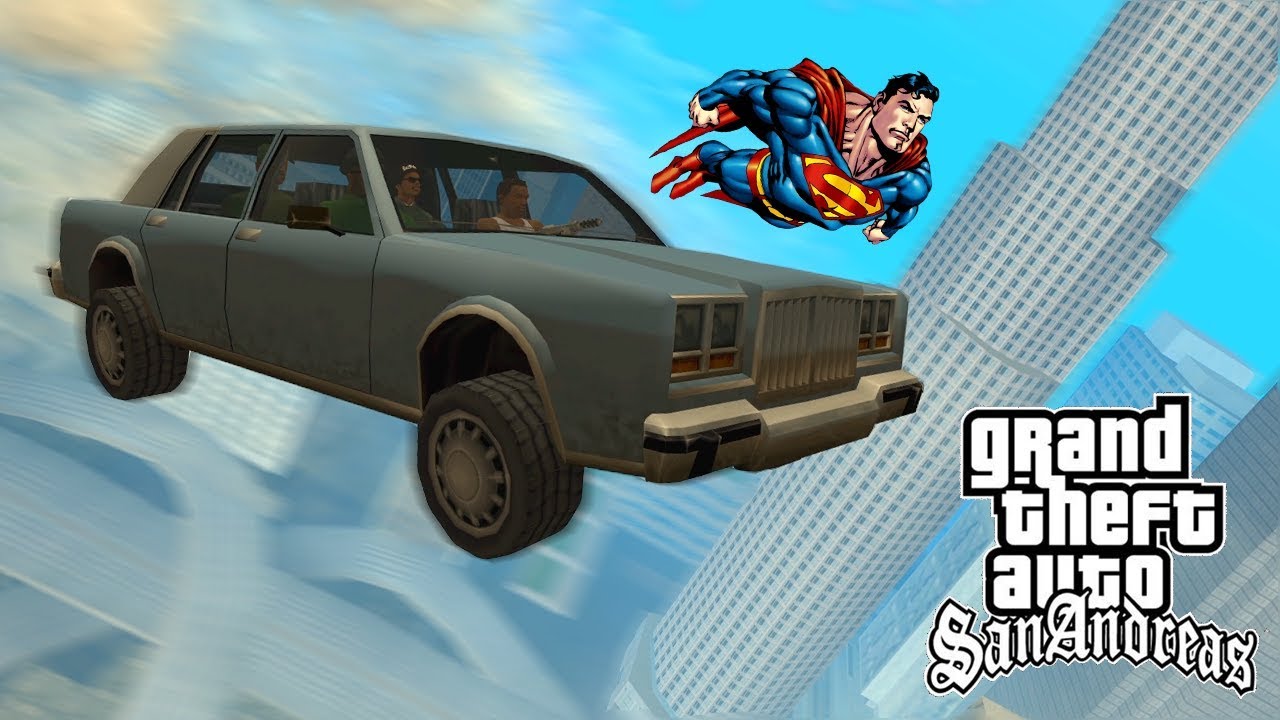 SPEEDRUN GTA SAN ANDREAS - ЛЕТАЮЩИЕ АВТОМОБИЛИ