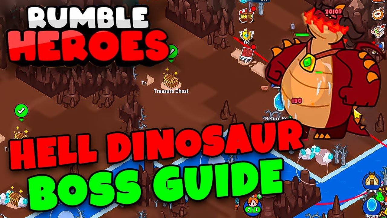 HOW TO KILL HELL DINOSAUR as F2P // RUMBLE HEROES GUIDE