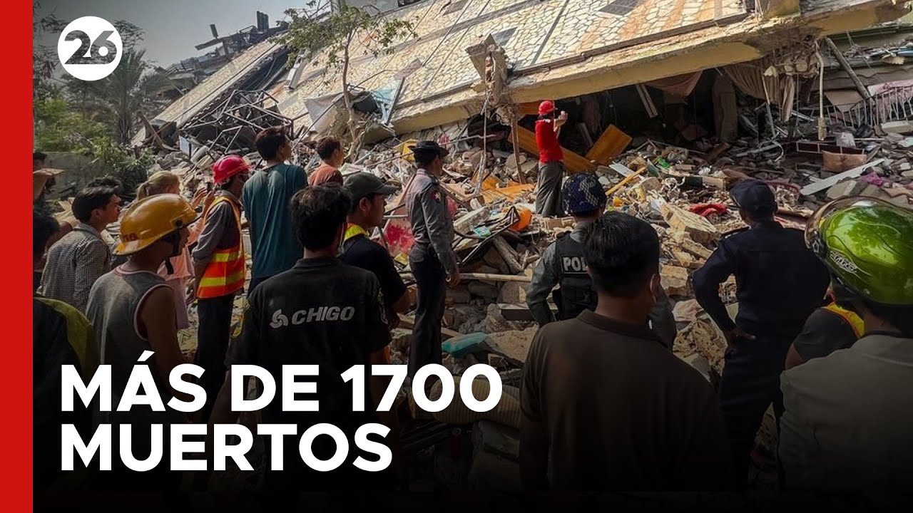 ASIA | M&aacute;s de 1700 MUERTOS por el DEVASTADOR SISMO de MYANMAR