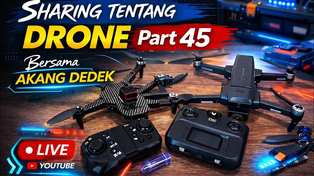 live drone gps dan drone non gps part 45 akang dedek