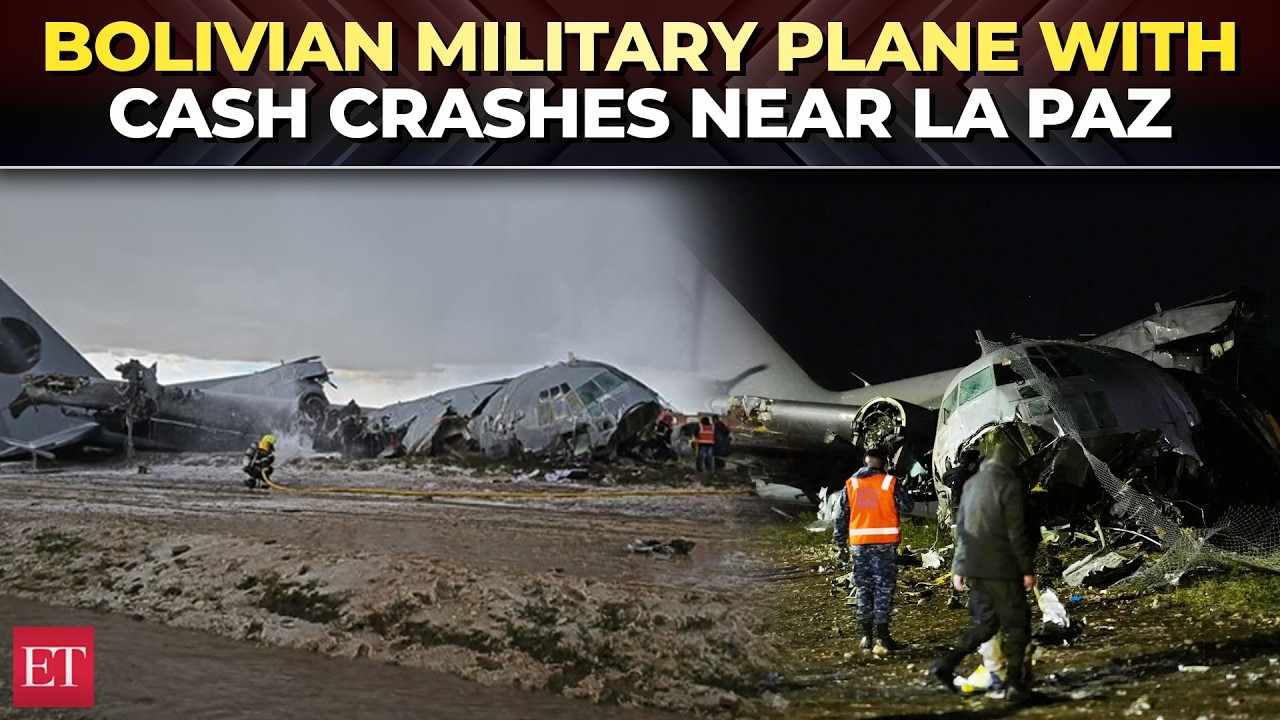 Bolivian military plane carrying banknotes crashes near La Paz, killing at least 15 people