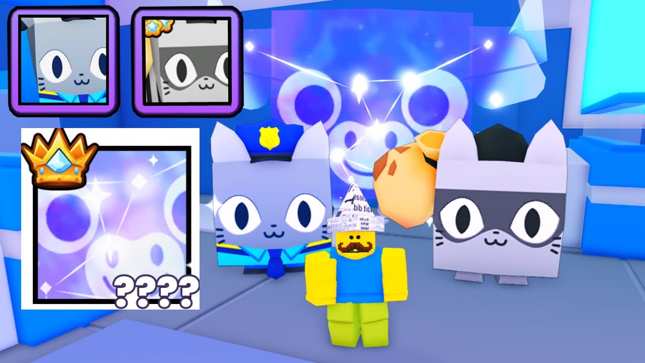 I Found Huge Police Cat And Huge Robber Cat! Got Titanic Stargazing Bull In Pet Simulator 99!