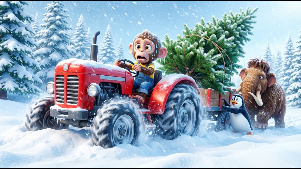 🚨 Маленькая обезьянка Ники — команда спасателей! Приключения на пожарной машине, экскаваторе и кр...