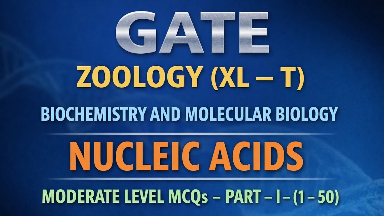 NUCLEIC ACIDS MODERATE LEVEL MCQS PART   I