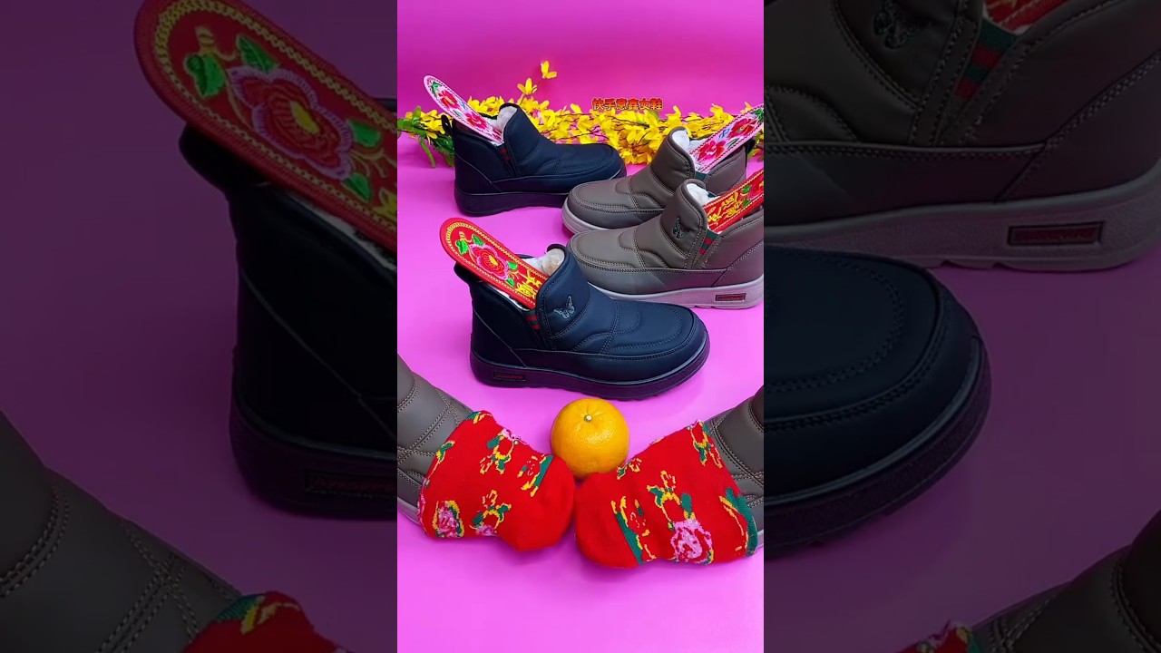 Wow so beautiful & amazing latest new winter collection shoes warm top design " 