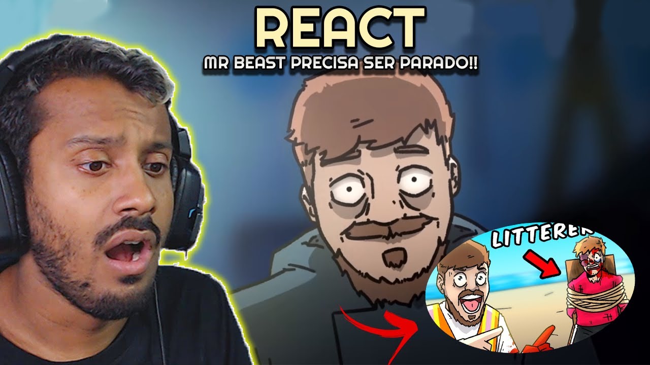 ANIMAÇÕES PERTURBADORAS DO MR BEAST!! Mr Beas Salvando o Oceano e Mr Beast Round 6 REACT