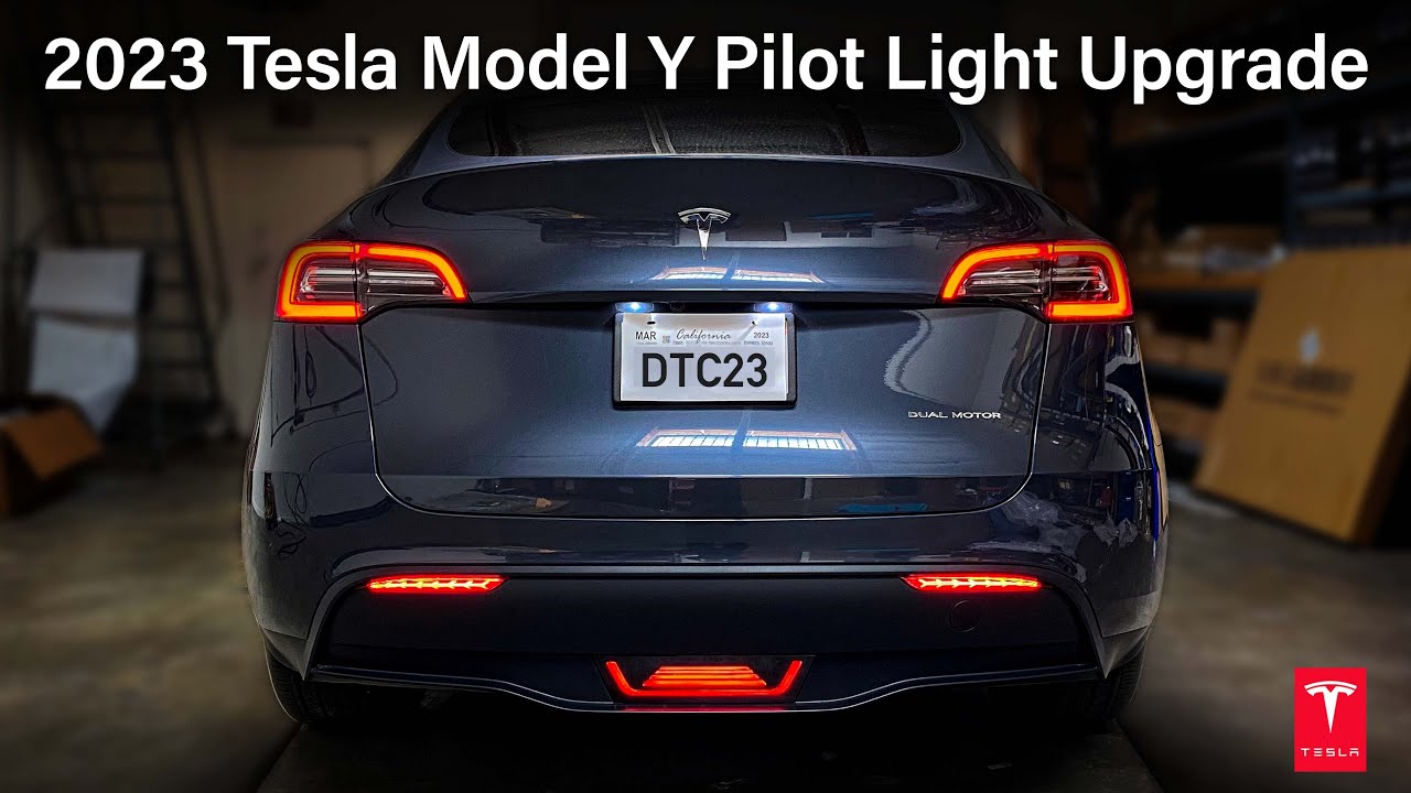 2023 Tesla Model Y Pilot Light Upgrade / Full Installation #tesla
