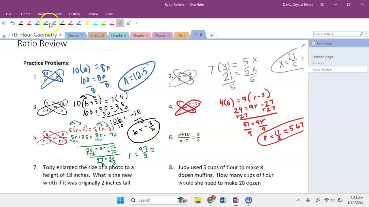 Geom. Ratio Review