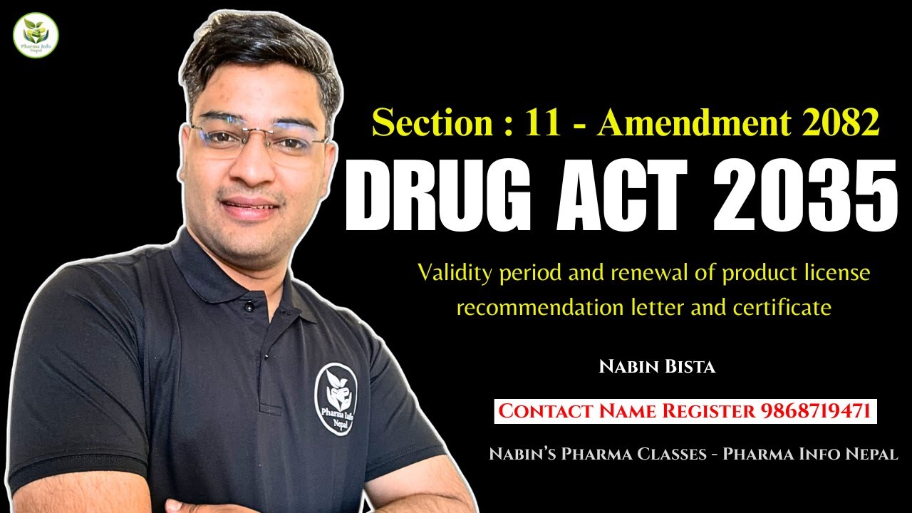 Drug Act Amendment 2082: Section 11 Explained | Nabin Bista | Pharma Info Nepal