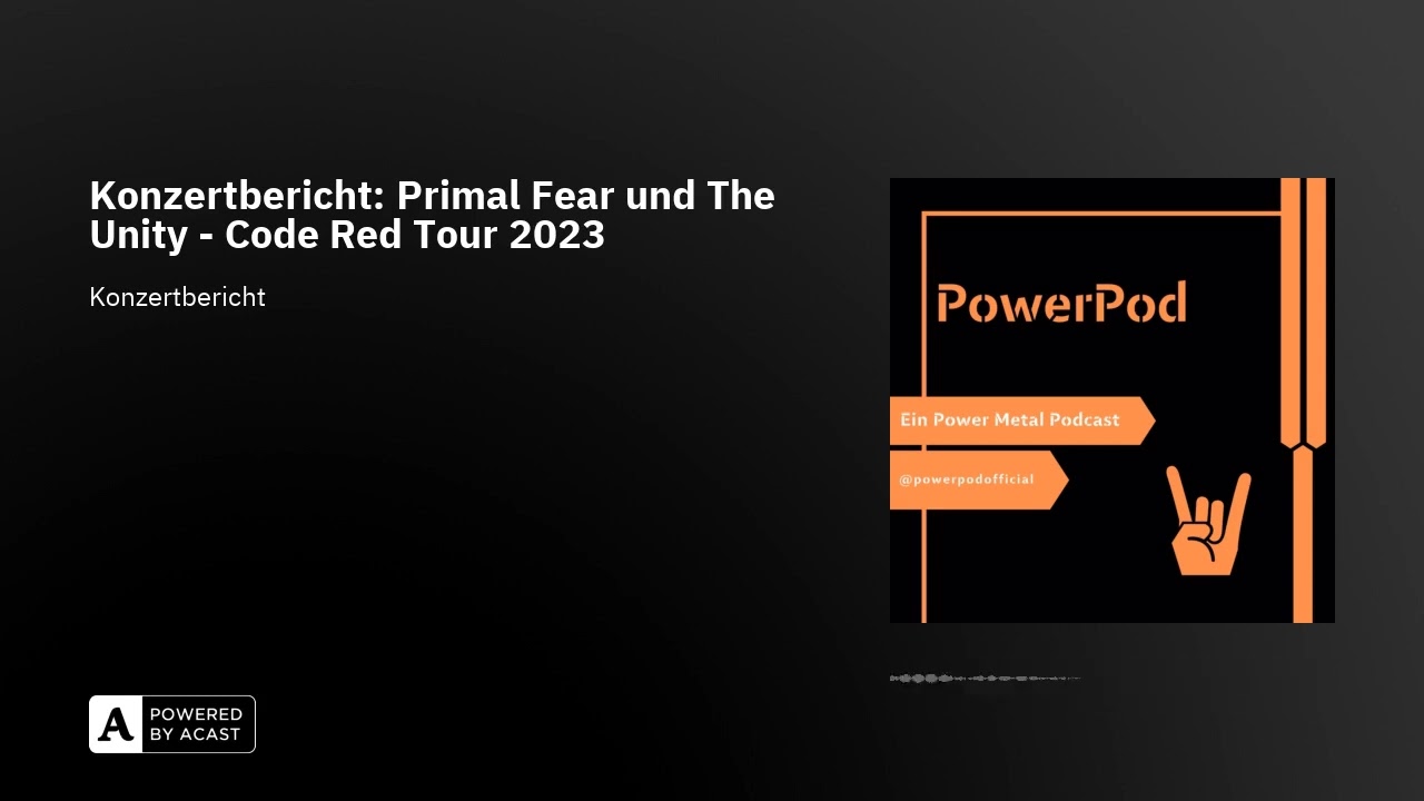 Konzertbericht: Primal Fear und The Unity - Code Red Tour 2023