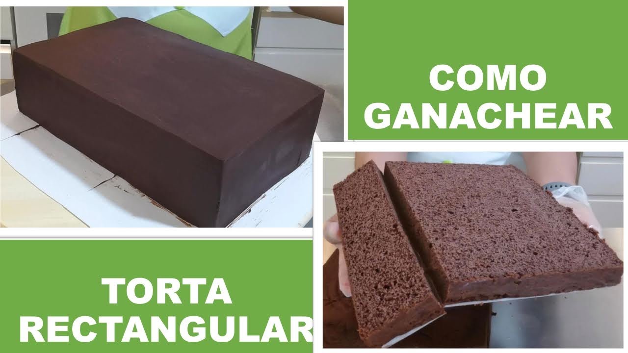 COMO ARMAR Y GANACHEAR UN PASTEL RECTANGULAR - BORDES ANGULARES⬆️⬆️ - TIEMPO REAL