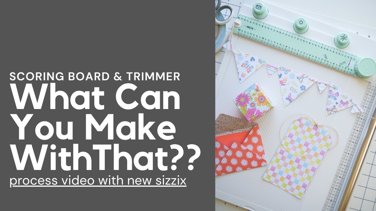 Что можно сделать с новым триммером Sizzix? #sizzix #newtrimmer