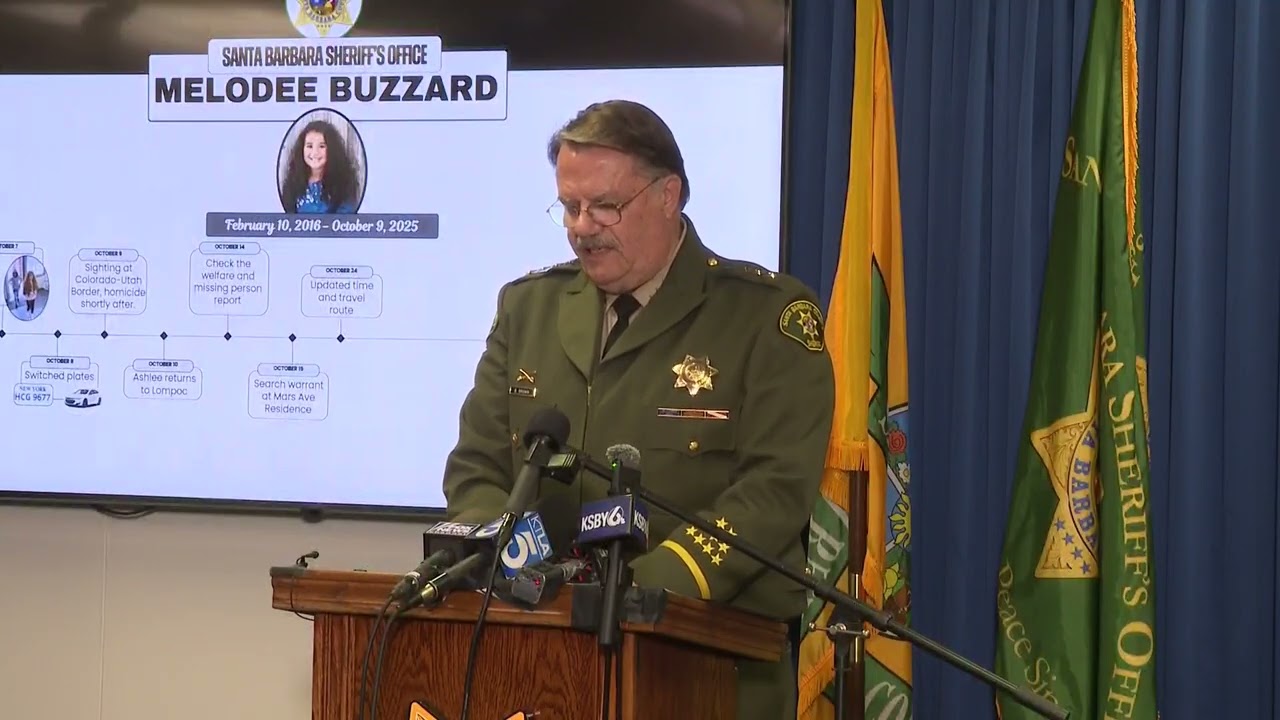 Full Santa Barbara County Sheriff's press conference on discovery of Melodee Buzzard's body
