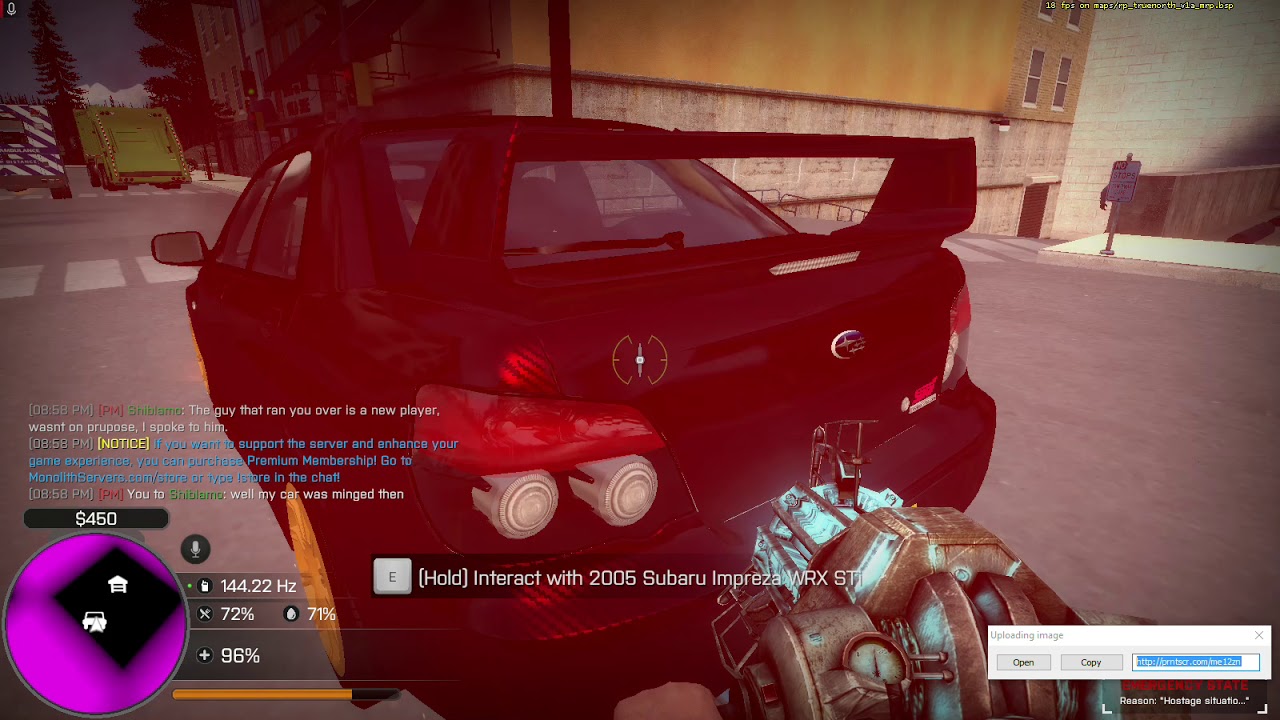 Ronny Veira car minged by swat & fireman!