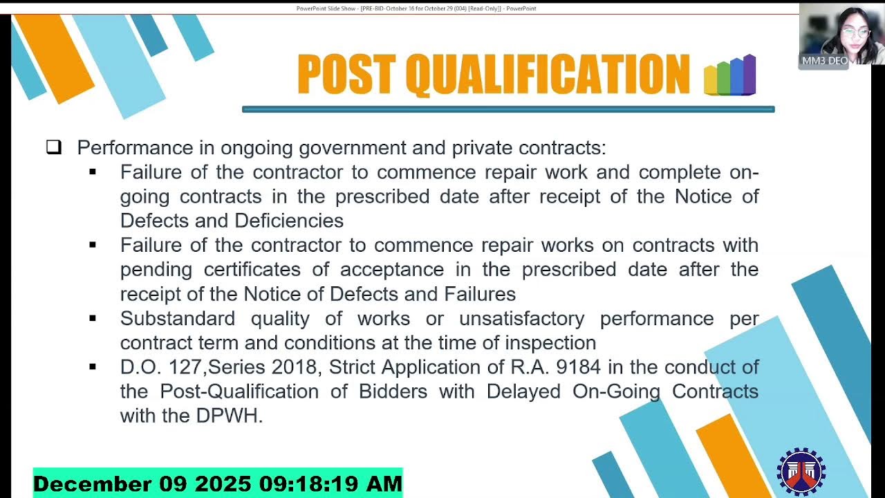 December 09, 2025 - Procurement Livestream for DPWH Metro Manila 3rd DEO