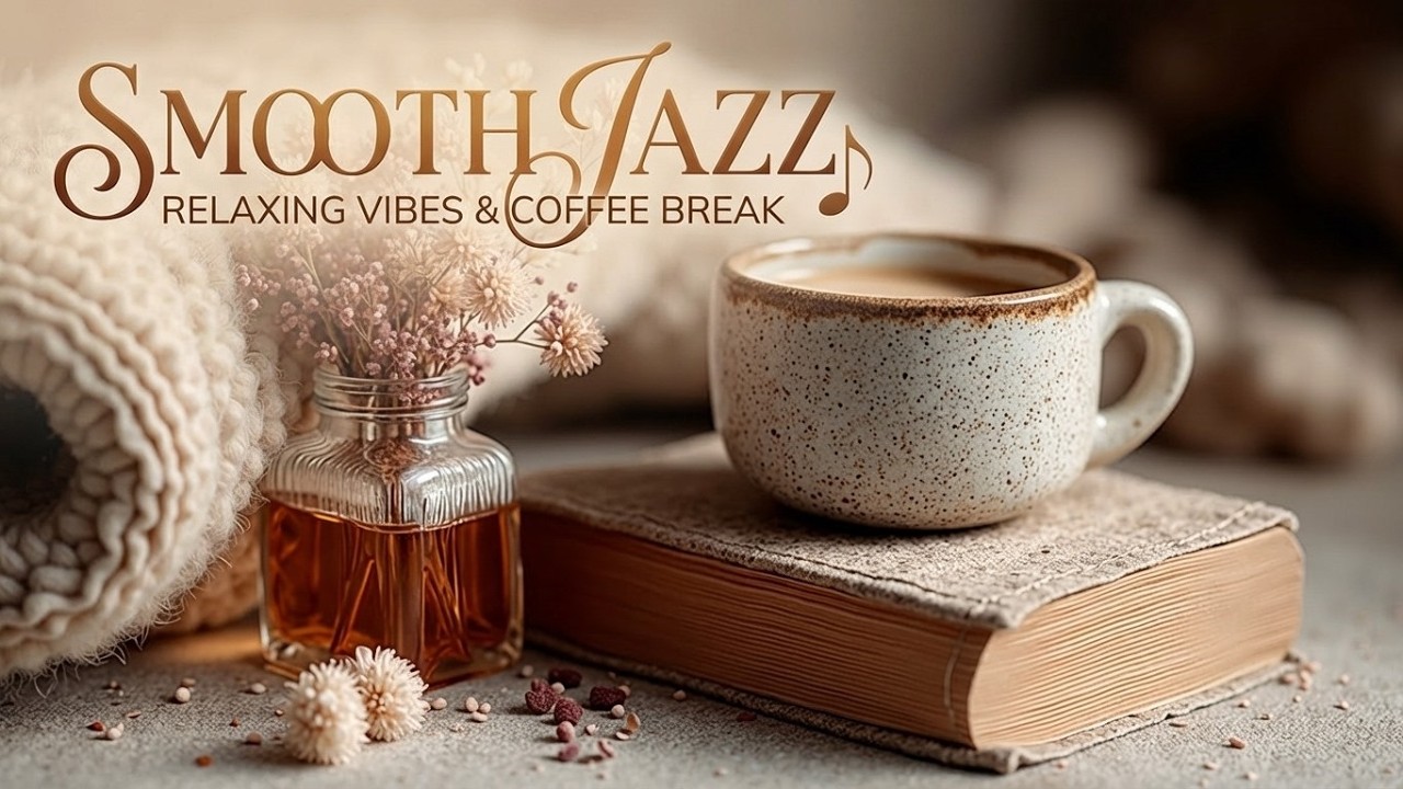 Relaxing Spring Jazz & Smooth Coffee Shop Ambience - Музыка для работы и учебы