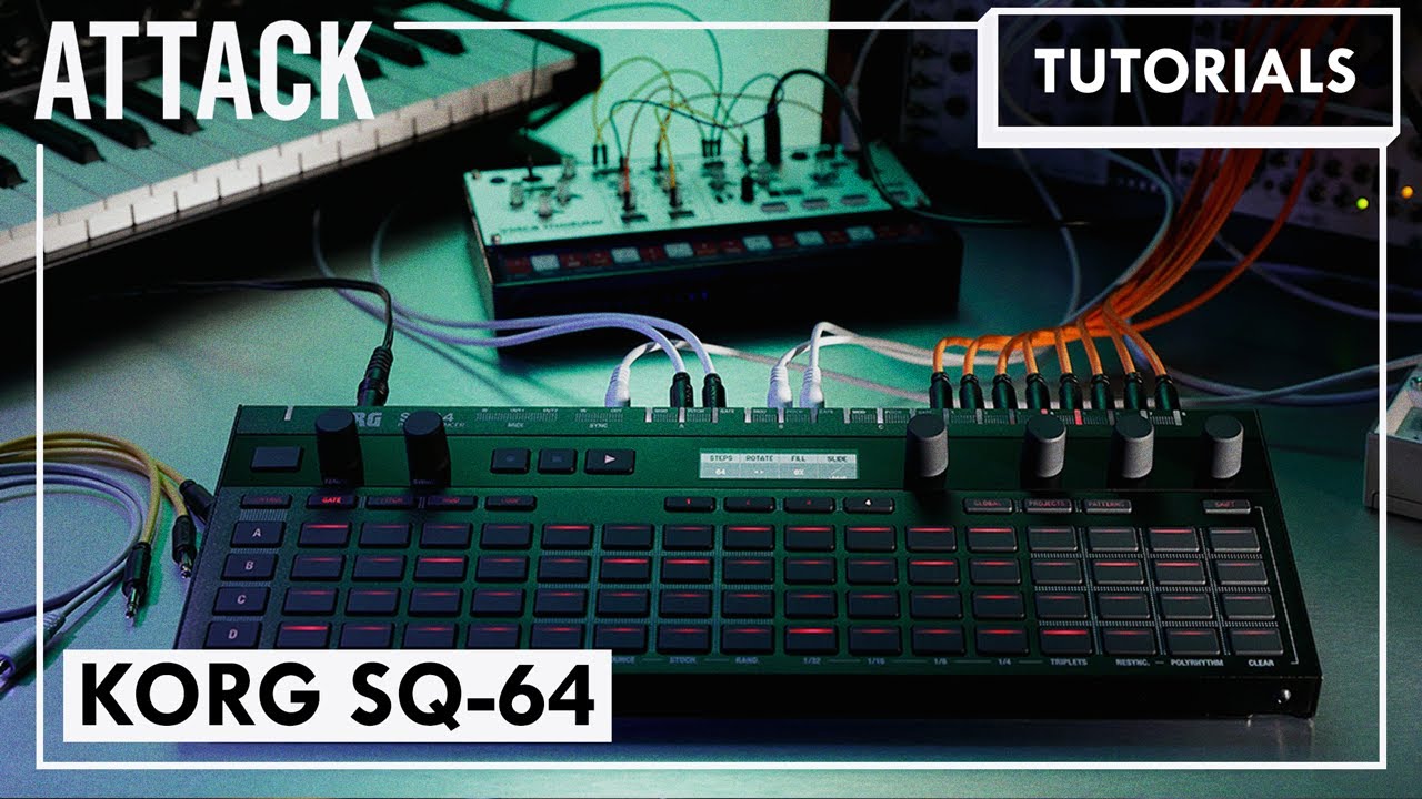 Tutorials: How To Set Up & Make A Beat With The Korg SQ-64 & Korg Volca Sample