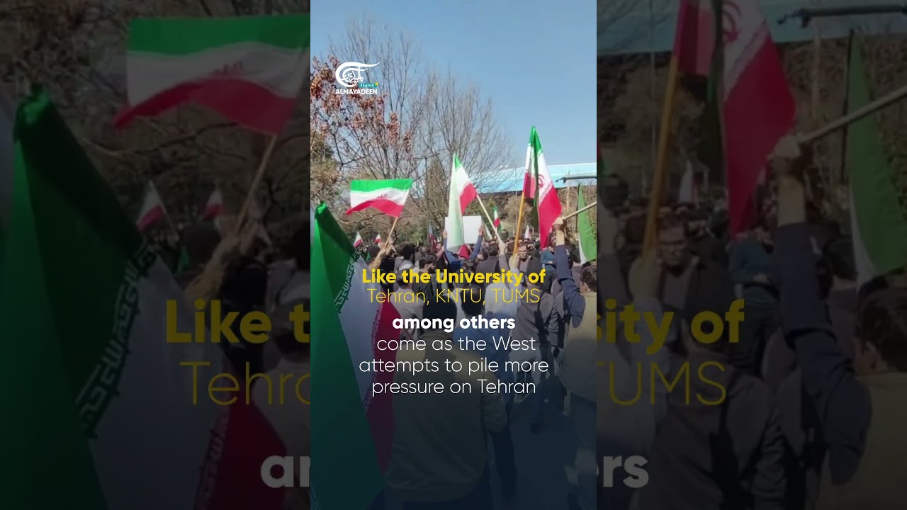 Iran students protest Israeli and US provocations