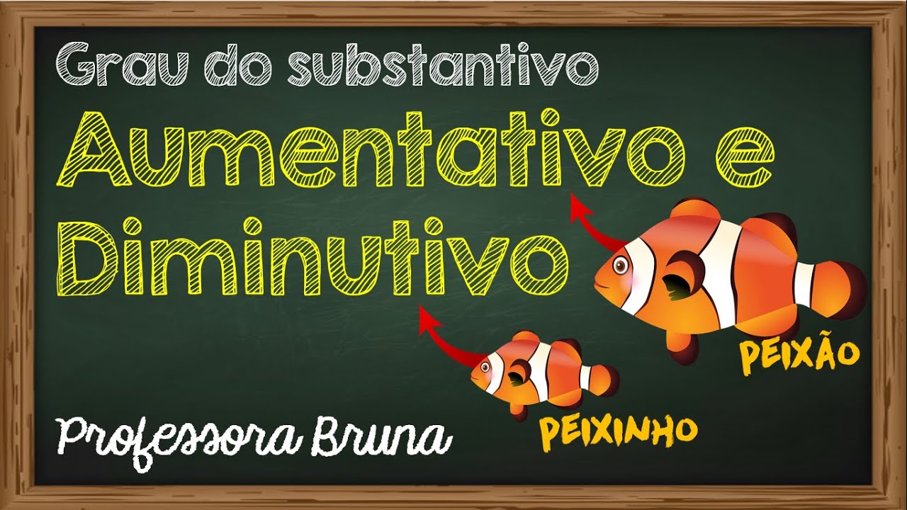 Aumentativo e diminutivo - Grau do substantivo