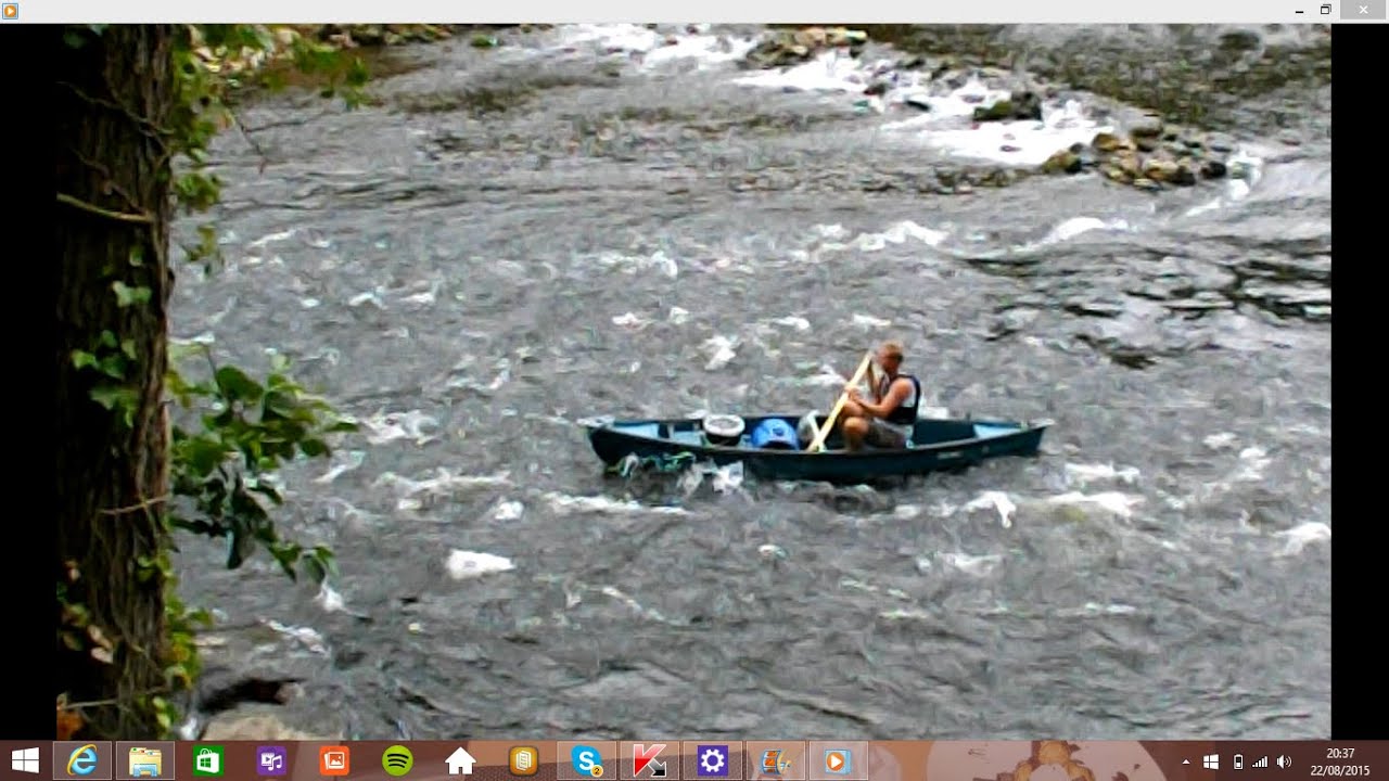 Wildcamp and canoe on River Wye 15th Aug 2015