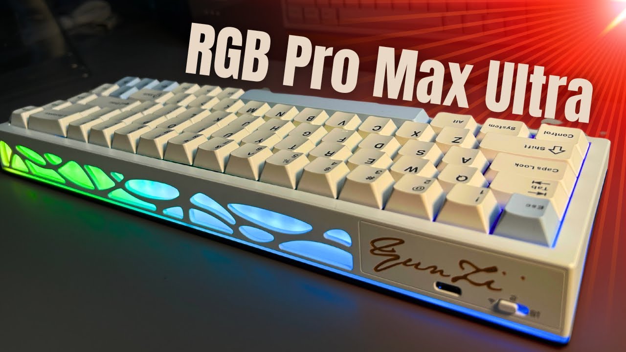 RGB Studded Yunzii AL65 Wireless Trimode Mechanical keyboard Review