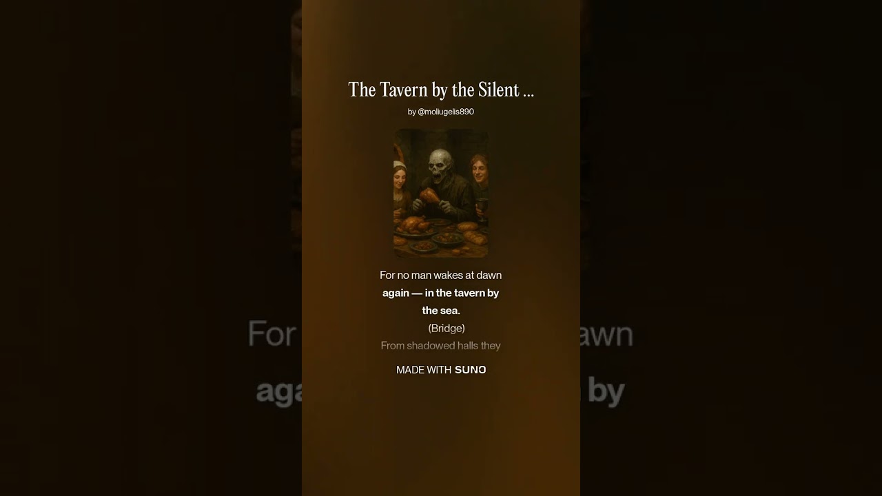 AI Music. Medieval, Shanty, Drinking song. The Tavern by the Silent Sea Sg 1.