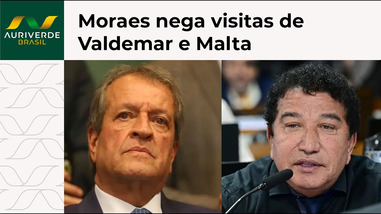 Moraes nega visitas de Valdemar e Magno Malta a Bolsonaro
