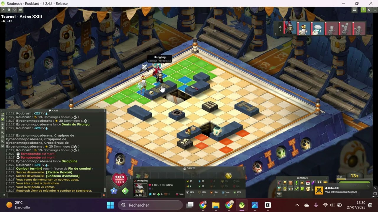 Dofus PVP: ROUBLARD AIR 150 BOTTE DE CLASSE!