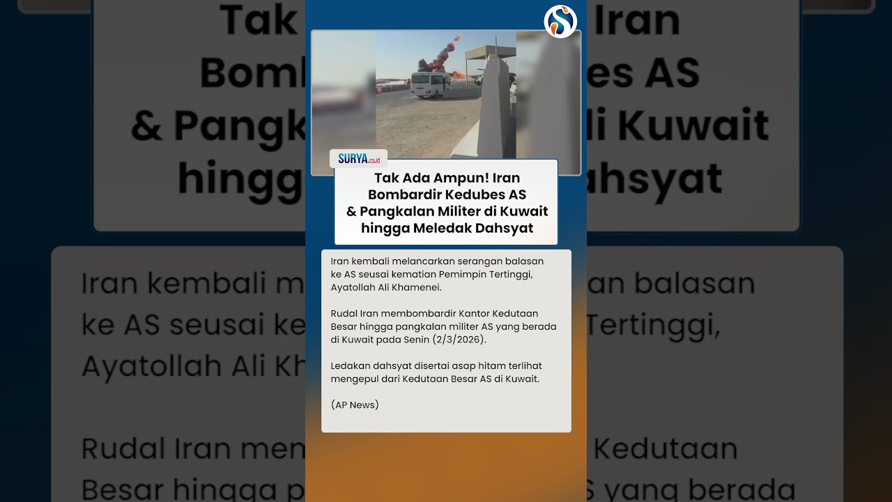 IRAN TAK ADA AMPUN! Kedubes AS & Pangkalan Militer di Kuwait Dibombardir & Meledak Dahsyat