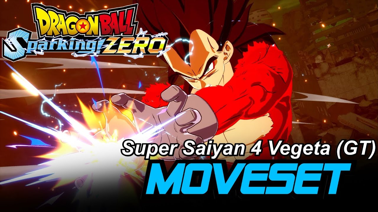 Super Saiyan 4 Vegeta (GT) Moveset - DRAGON BALL: Sparking! ZERO | Japanese - 4K 60FPS