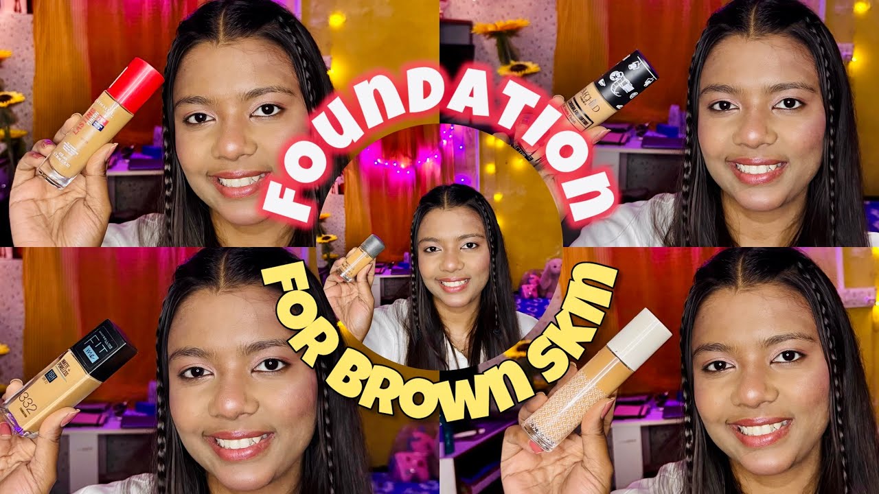My Top 5 Foundations Suitable for Brown Skin | Bengali | Oily Acne Prone Skin Friendly