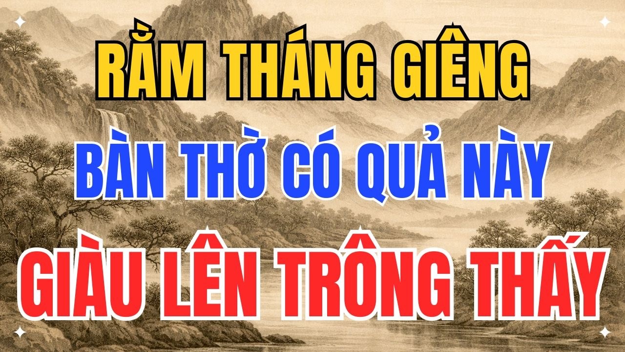 99% Gia Đình Không Biết: Rằm Tháng Giêng Chỉ Một Quả Trên Bàn Thờ Giữ Được Tiền