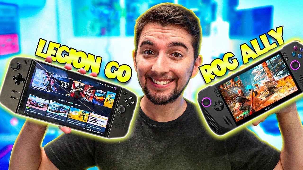 ROG ALLY X ou LENOVO LEGION GO? Qual portátil GAMER comprar? (Comparativo e teste em jogos)