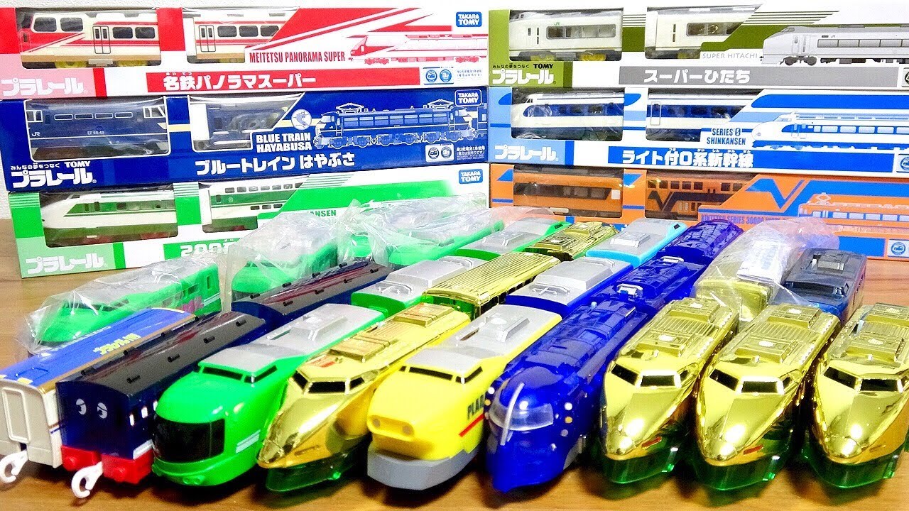 レア車両大量ゲット！プラレール博 in OSAKA 2018 大阪 にて金メッキの東北200系新幹線やきかんしゃトーマスのアニー クリアブルー☆イベント限定車両