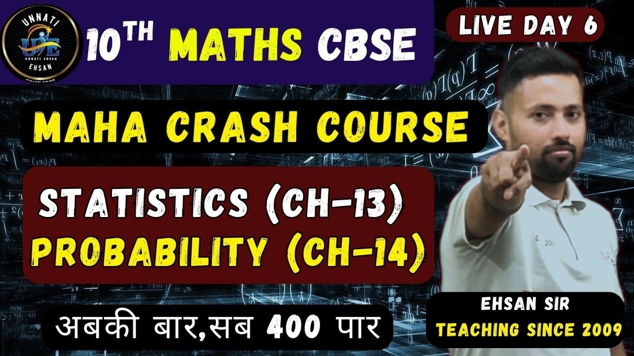 CBSE Class 10 Maths Statistics & Probability One Shot 🔥 | Day 6 MAHA CRASH COURSE | LIVE 8 PM