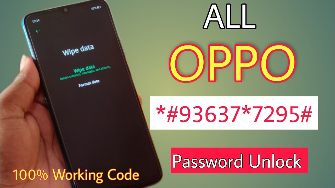 All Oppo Reset Password How to fix forgot lockscreen Password Any OPPO Password Unlock