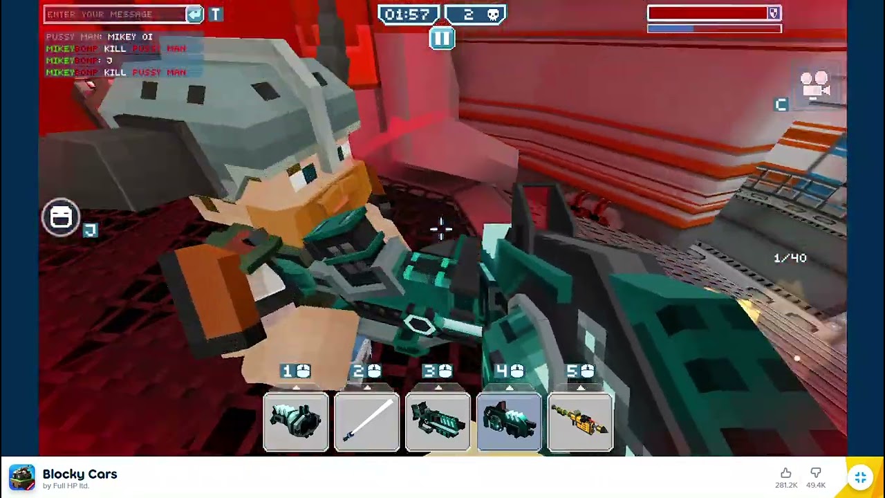 BLOCKY CARS   Play Blocky Cars on Poki  : I am a Noob player ;-;