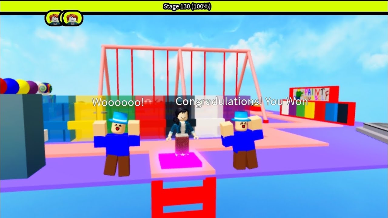 Roblox i completed 130 stages 😱 in Roblox 