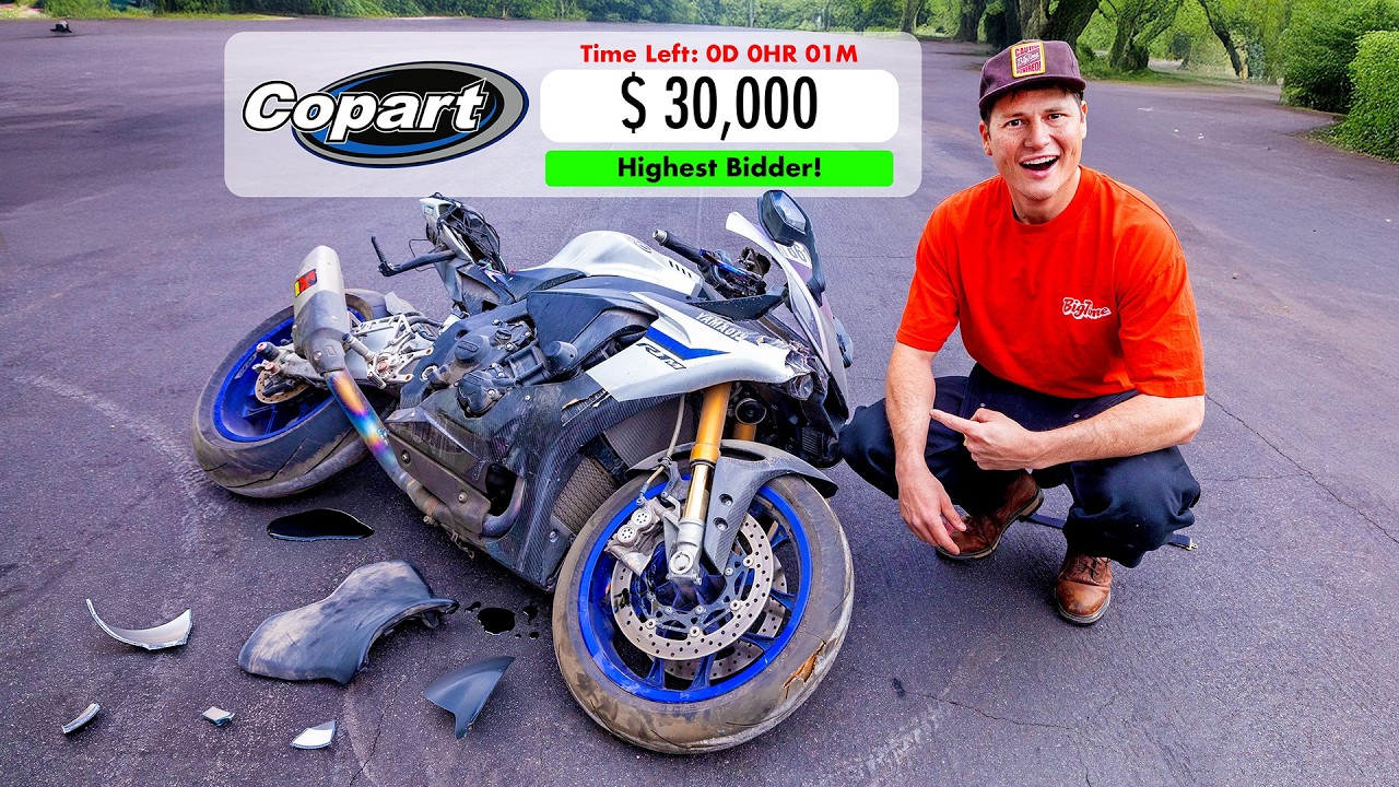 Покупка битого мотоцикла за 30 000 долларов на CoPart