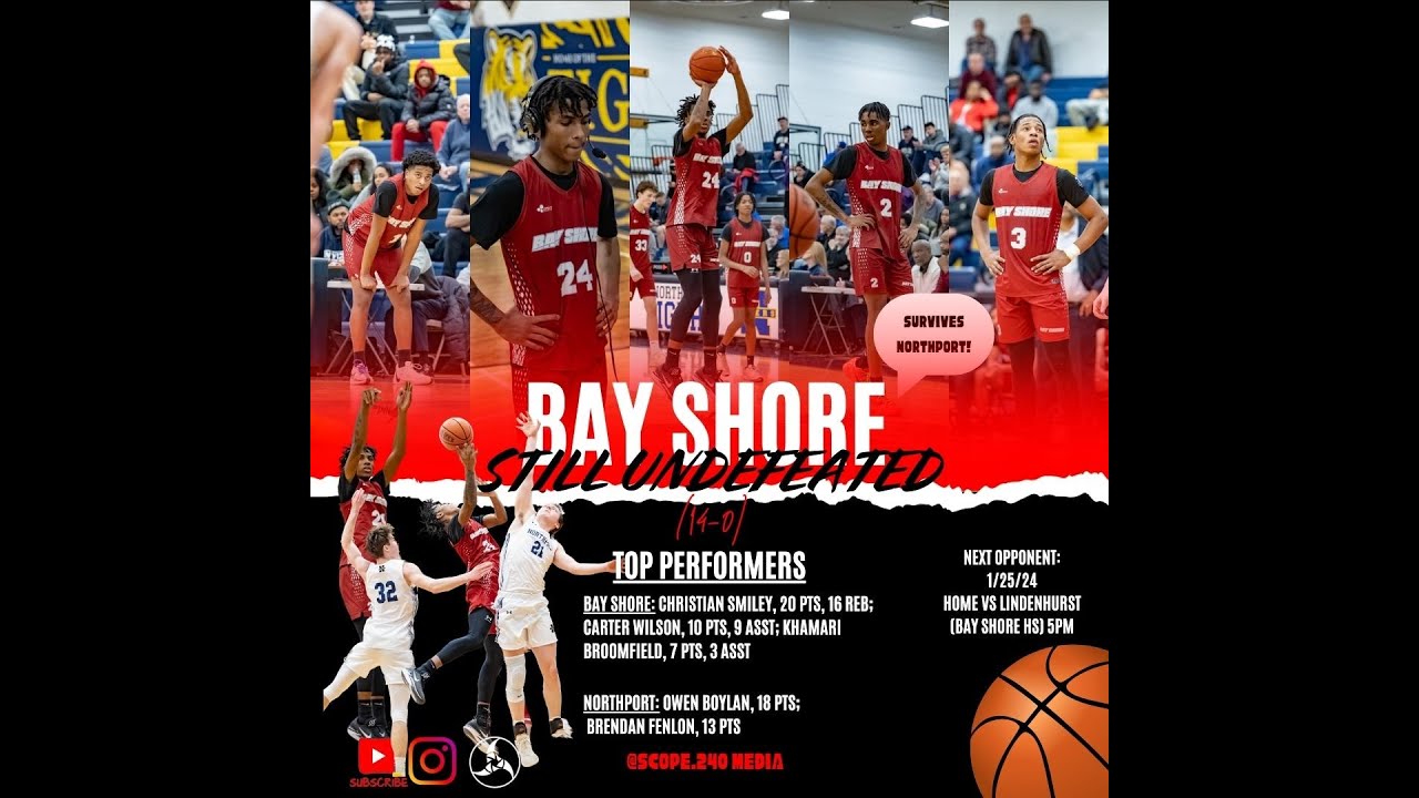 Northport plan to ruin the streak ! Bay Shore @ Northport... Road to the playoffs