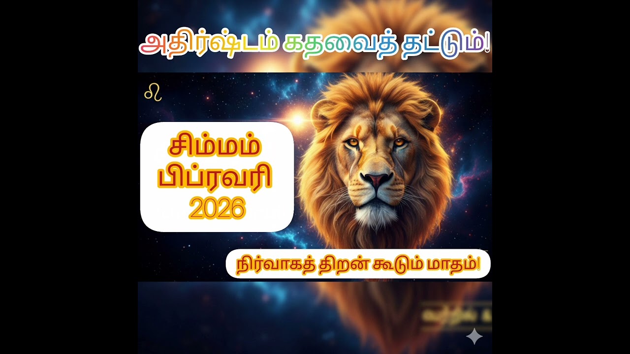 சிம்ம ராசி பிப்ரவரி 2026 மாத ராசி பலன் | Leo Horoscope February 2026 Tamil