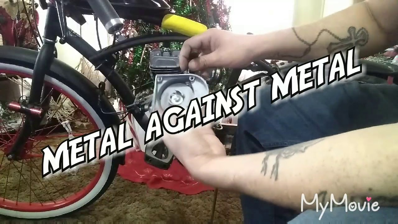 How to add a Chinese pull start on a 66cc Motorized bicycle