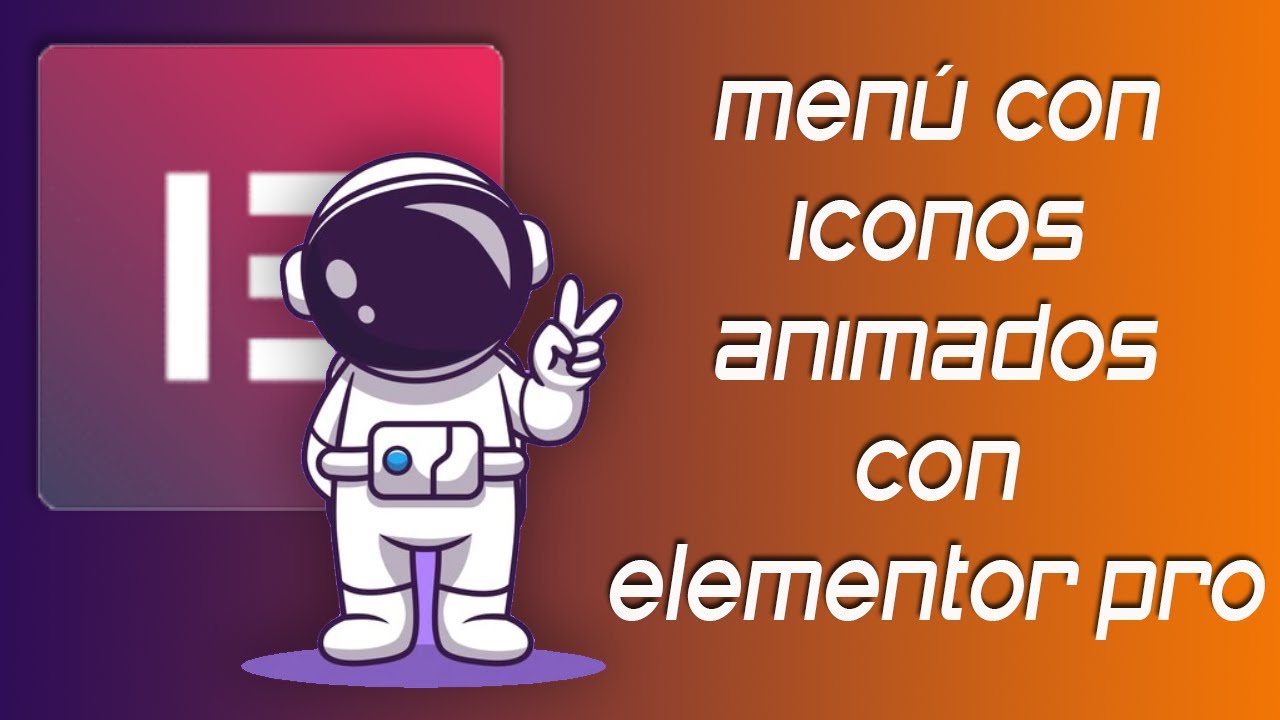 ✅ Menú con iconos animados en Wordpress con Elementor pro