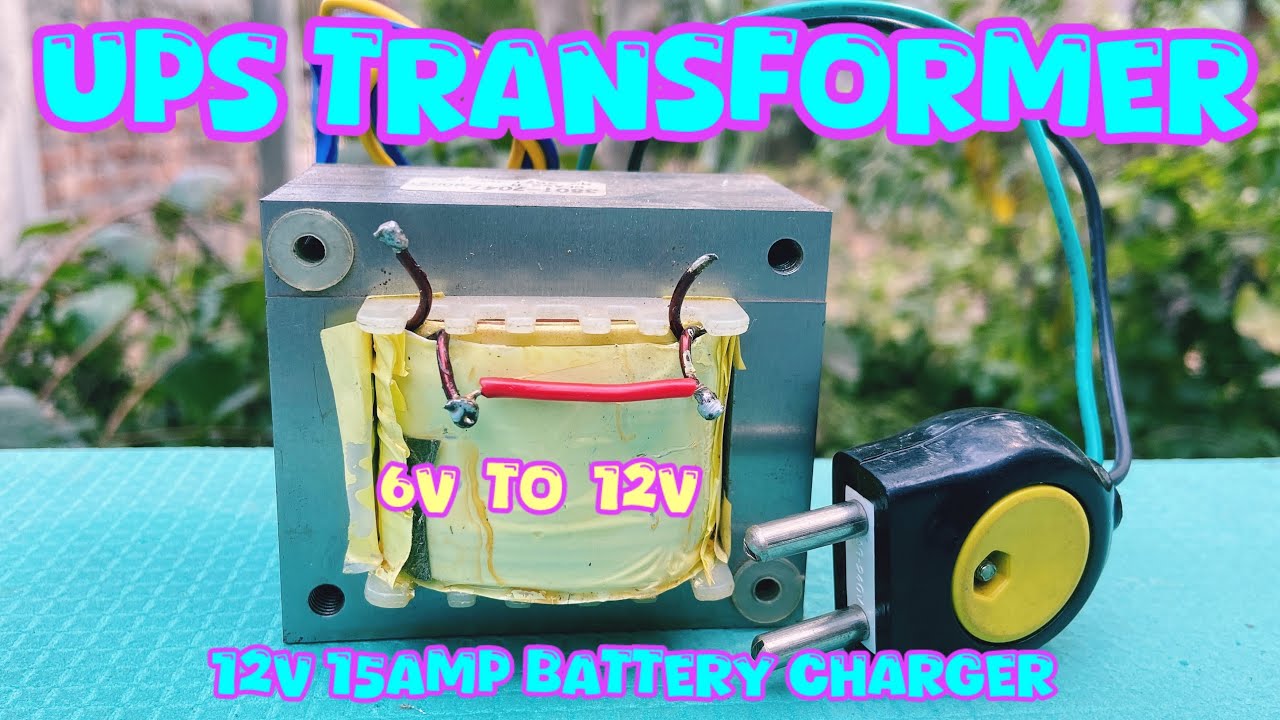 UPS Transformer 15amp 12volt Battery Charger Kivabe Korba | How to Make 12 Volt Battery Charger 