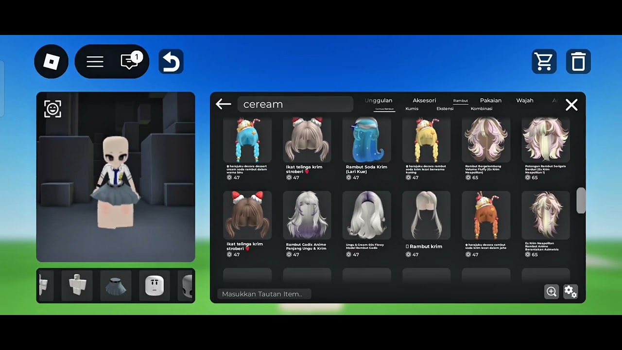 BIKIN AVATAR KATALOG YEY #roblox #newgameinroblox #robloxedit #robloxindonesia #fyp 