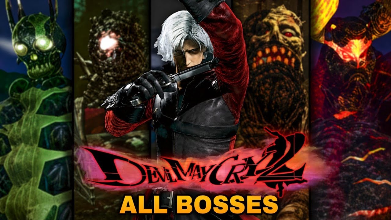 Devil May Cry 2 - All Bosses (Hard Difficulty | Dante Gameplay)